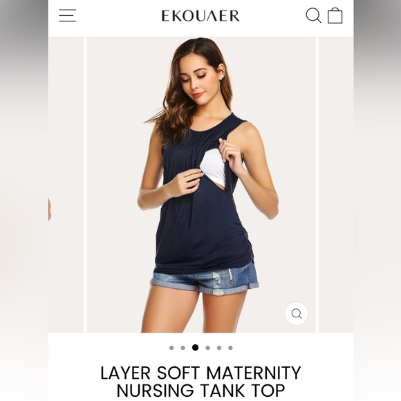 Ekouaer - Maternity Top - Picture 5 of 5